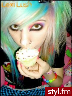 lexi lush - EMO Alternatywne Średnie Fryzury