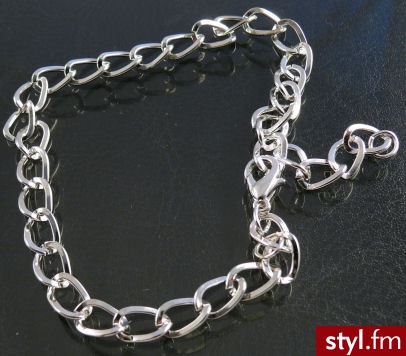Baza Charms Posrebrzana 23,5cm - Wisiorki Biżuteria Moda