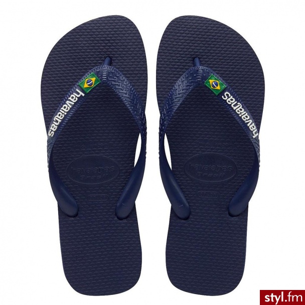Havaianas BŁĘKITNE JAPONKI BRASIL MIX - Klapki Buty Moda