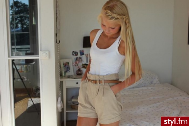  - Blond Warkocze Proste Na co dzień Długie Fryzury
