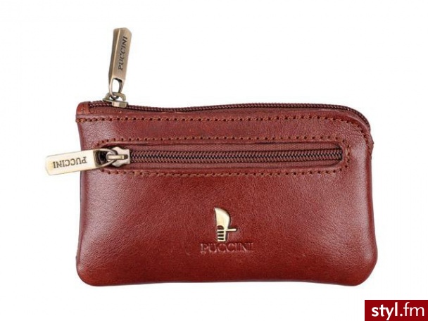 Puccini Etui na klucze P-490 Czerwony - Portfele i etui Dodatki Moda