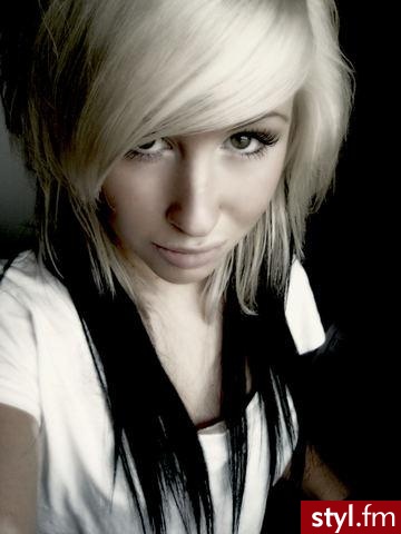 EMO Alternatywne Średnie Fryzury