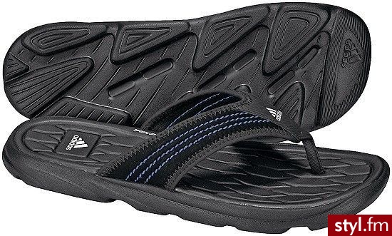 Adidas Raggmo Thong SC - Black/Lead/White, rozm. 7,0 - Klapki Buty Moda