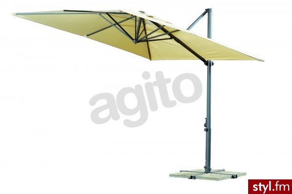 Bazkar Parasol Blocker 2,6x2,6 M Antracyt/Piaskowy Alu-Po (AC83613) - Parasole Dodatki Moda