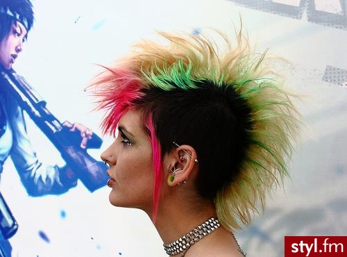 Punk Rock Alternatywne Średnie Fryzury
