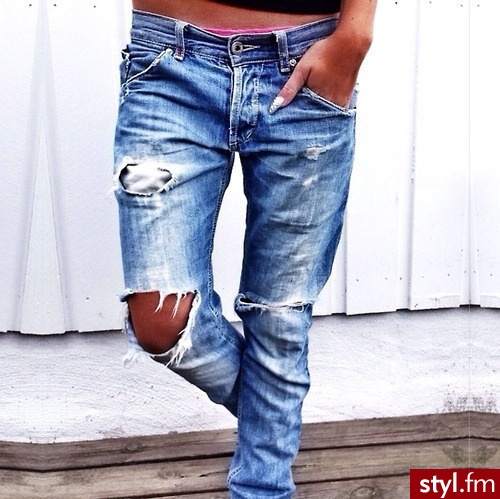 Jeansy Spodnie Moda