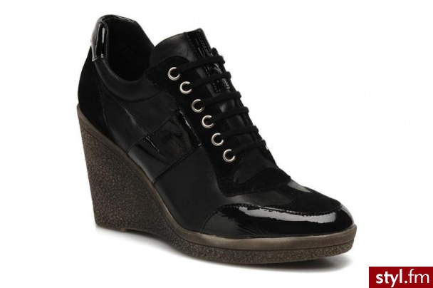 Elizabeth Stuart MODNE TENISÓWKI AGEN BY 62725702 Noir - Koturny Buty Moda