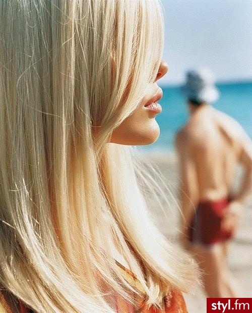 Blond Rozpuszczone Proste Na co dzień Długie Fryzury