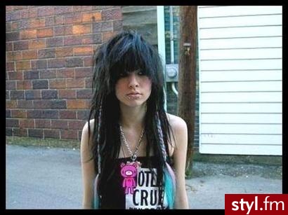 EMO Alternatywne Średnie Fryzury