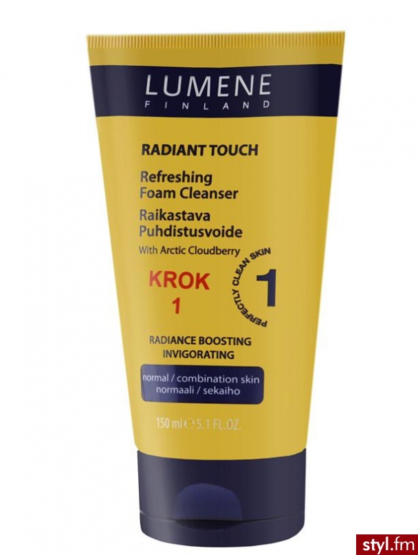 LUMENE Radiant Touch Refreshing Foam Cleanser Rozświetlająca emulsja do mycia twarzy Krok 1 150 ml - Emu Buty Moda