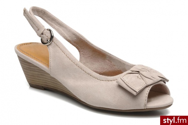Marco Tozzi KOTURNY NOUPPIE BY (Szary) - Koturny Buty Moda