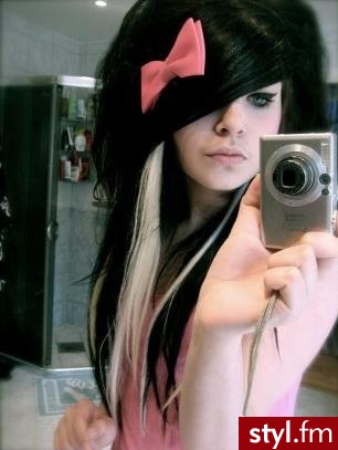 EMO Alternatywne Średnie Fryzury