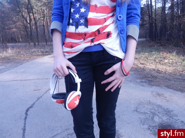 outfit z flagą usa ;) - diariees.blogspot.com - Moda uliczna Inne Moda