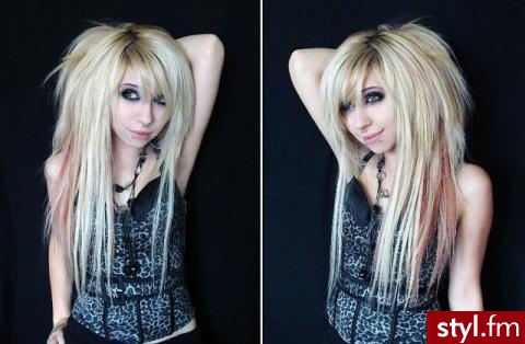 EMO Alternatywne Średnie Fryzury