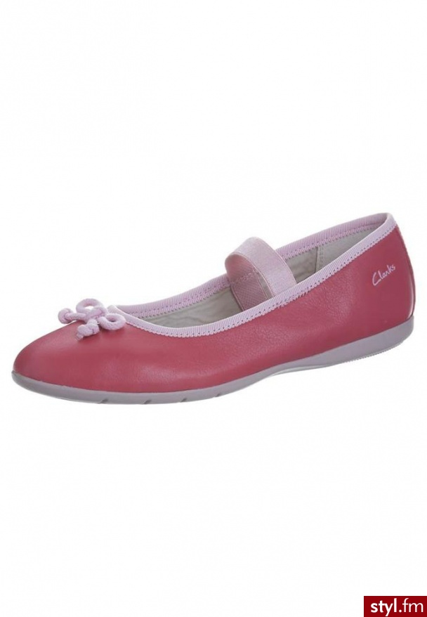 Clarks DANCE ALONG Baleriny z zapięciem różowy - Balerinki Buty Moda