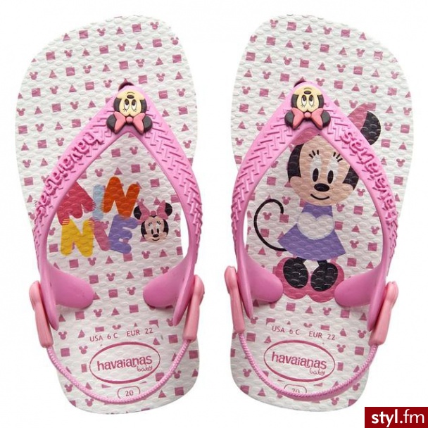 Havaianas SANDAŁKI JAPONKI BABY MICKEY - Klapki Buty Moda