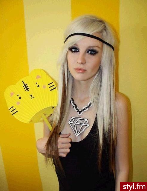 EMO Alternatywne Średnie Fryzury