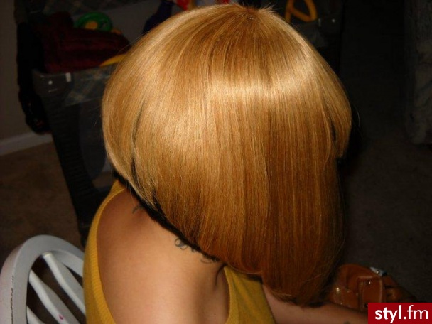 Blond Rozpuszczone Proste z grzywką Na co dzień Krótkie Fryzury