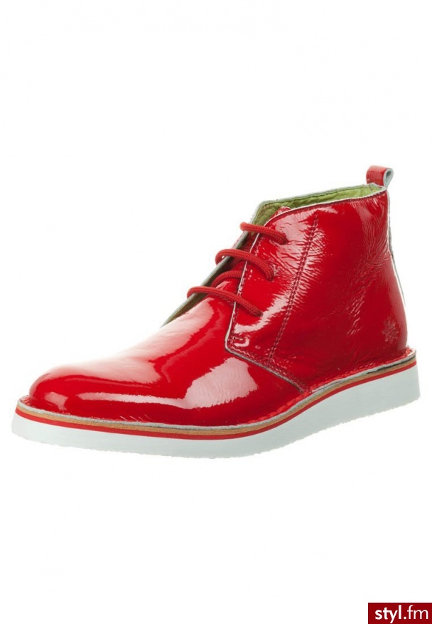 Grünbein XAVER Botki i Ankle Boots czerwony - Botki Buty Moda