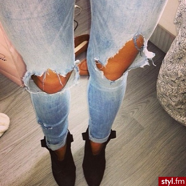 Jeansy Spodnie Moda