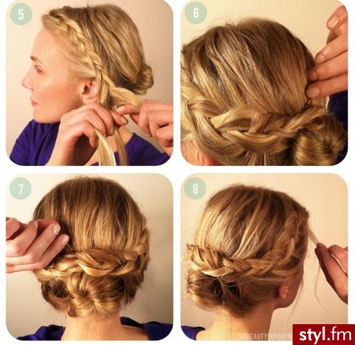 Blond Warkocze Proste Na co dzień Długie Fryzury