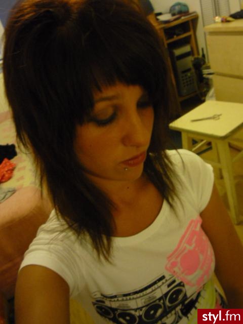 EMO Alternatywne Średnie Fryzury