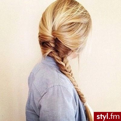 Blond Warkocze Proste Na co dzień Długie Fryzury