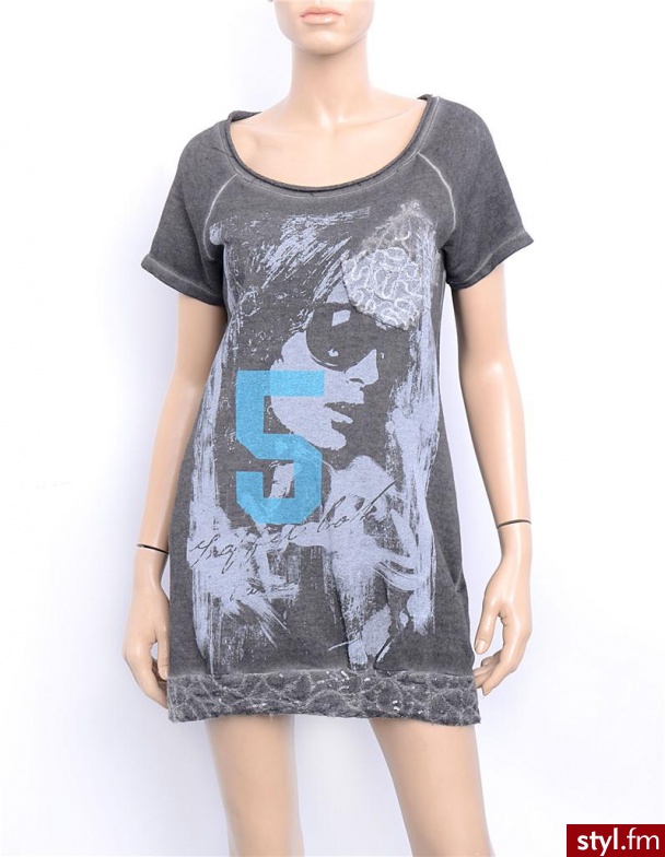 Unisono TUNIKA 2050 NER - Tuniki Ciuchy Moda