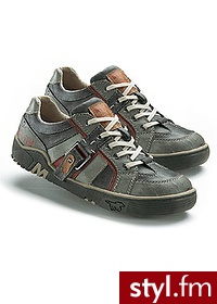 Bonprix Buty sznurowane jasnoszaro-bordowy 944565_19730 - Sportowe Buty Moda