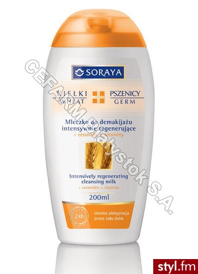 SORAYA Linia Botaniczna Mleczko do demakijażu intensywnie regenerujące kiełki pszenicy 200 ml - Emu Buty Moda