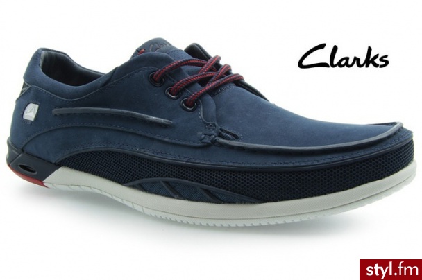 Clarks PÓŁBUTY ORSON LACE NAVY LEATHER - Półbuty Buty Moda