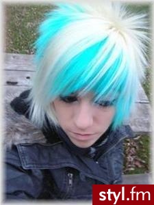 EMO Alternatywne Średnie Fryzury