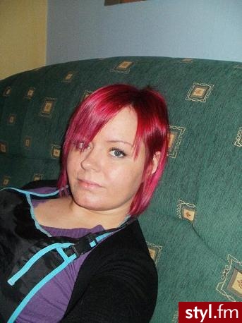 Kolorowe EMO Alternatywne Średnie Fryzury