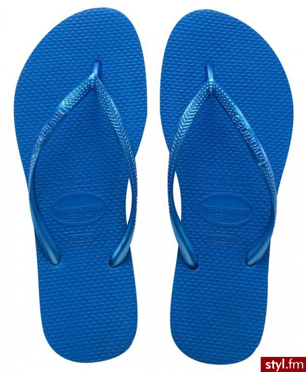 Havaianas JAPONKI SLIM CARBON BLUE - Klapki Buty Moda