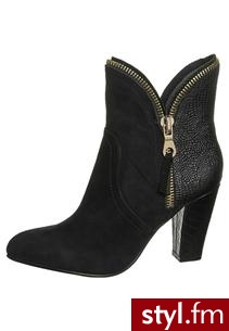 Bronx Botki na obcasie czarny (33474) - Botki Buty Moda