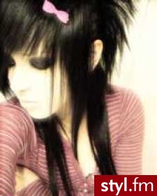 ciemne włoski <33 - EMO Alternatywne Średnie Fryzury