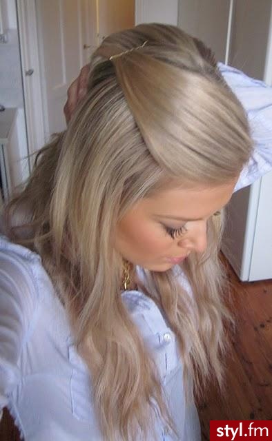 Blond Rozpuszczone Kręcone Na co dzień Długie Fryzury