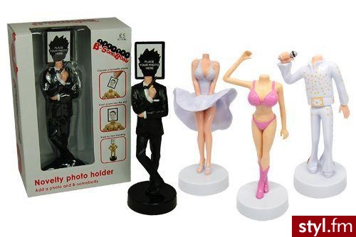 Unikalne ramki na zdjęcia - śmieszna figurka z miejscem na zdjęcie - Twoje lub partnera! Cena: 34 zł - Gadżety Inne Moda