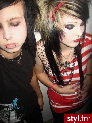 EMO Alternatywne Średnie Fryzury
