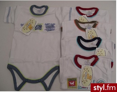 Ewa Klucze Body z wypustką krótki rękaw 56/62 - Body Bielizna Moda