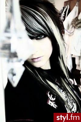 EMO Alternatywne Średnie Fryzury