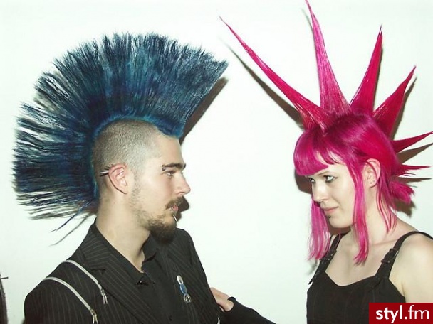 Punk Rock Alternatywne Średnie Fryzury