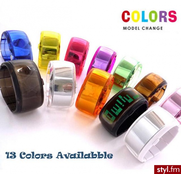 Zegarki LED'owe Jelly Digital LED Watch Dostępne na eBay'u w wielu kolorach. :) - Gadżety Inne Moda