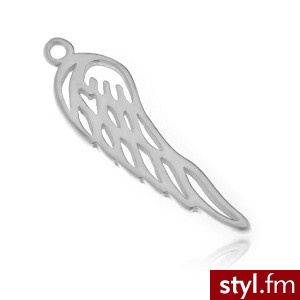 Zawieszka charms skrzydło srebro próba 925 - Wisiorki Biżuteria Moda