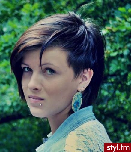 Proste z grzywką Na co dzień Krótkie Fryzury