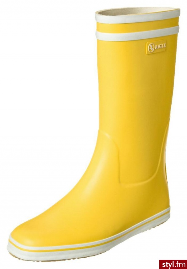 Aigle MALOUINE Kalosze żółty - Kalosze Buty Moda