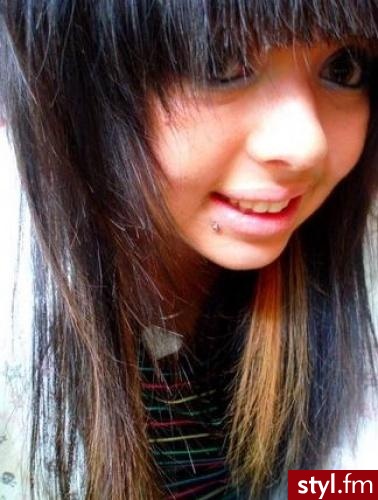 EMO Alternatywne Średnie Fryzury