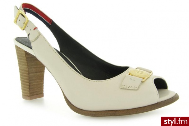 Tommy Hilfiger JOAN 1 WHISPER WHITE - Czółenka Buty Moda