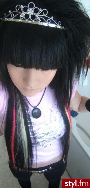 EMO Alternatywne Średnie Fryzury