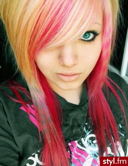 EMO Alternatywne Średnie Fryzury